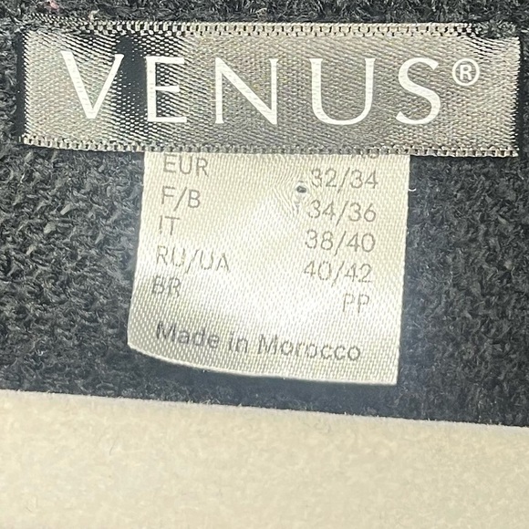 VENUS Black and Red Striped Cowl Neck Sweater - Picture 4 of 5